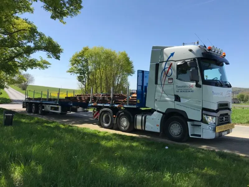 Plateau extensible transport rails de chemin de fer