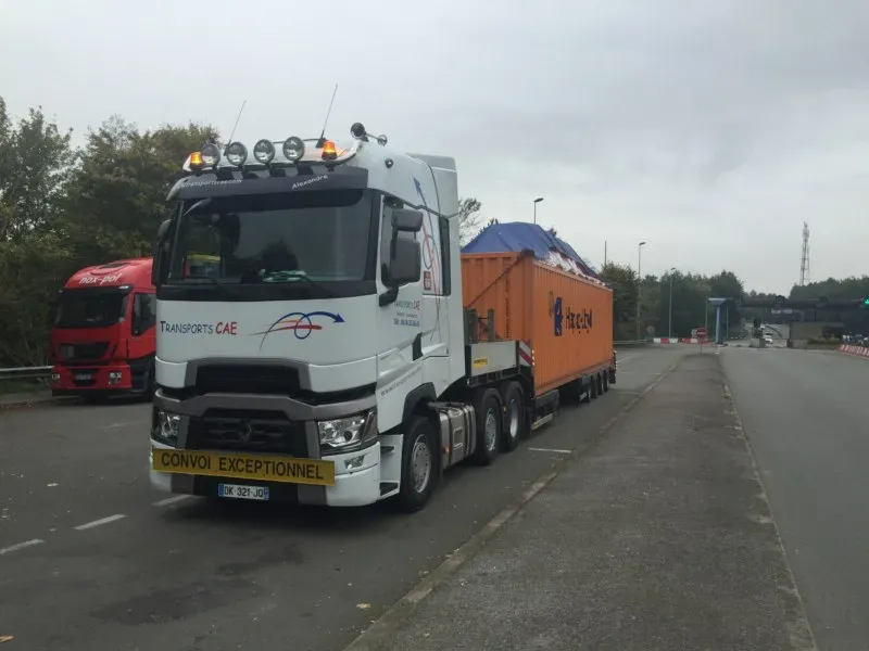 transporteur surbaissée container
